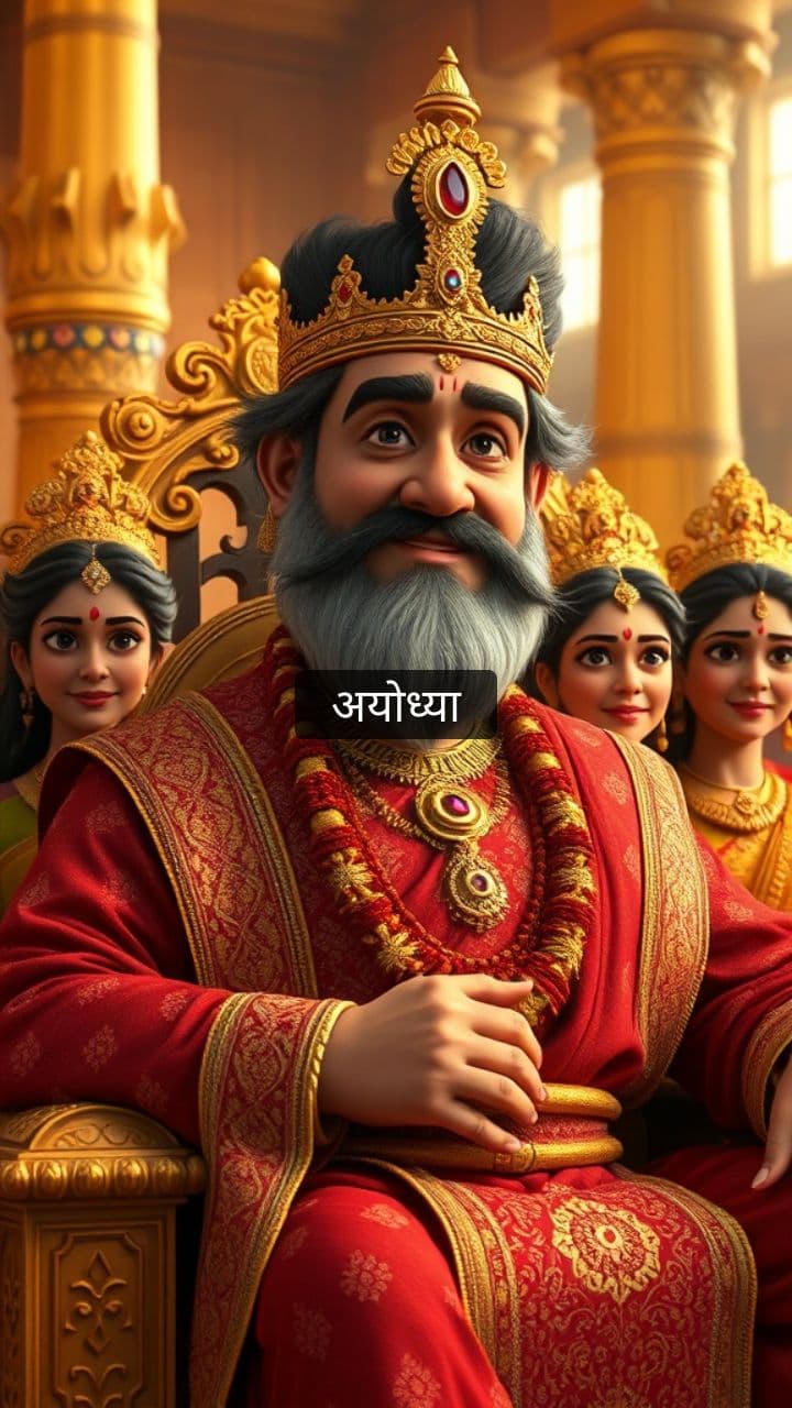 राजा दशरथ का दरबार