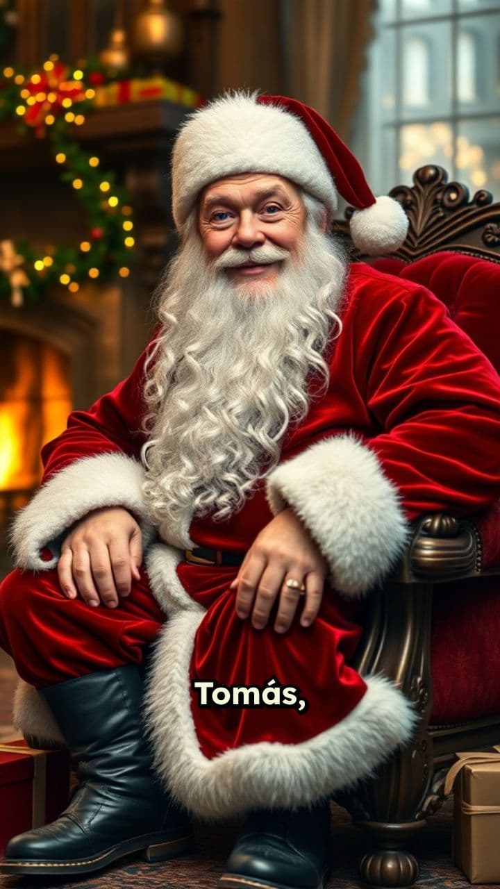 Mensagem do Pai Natal para Tomás