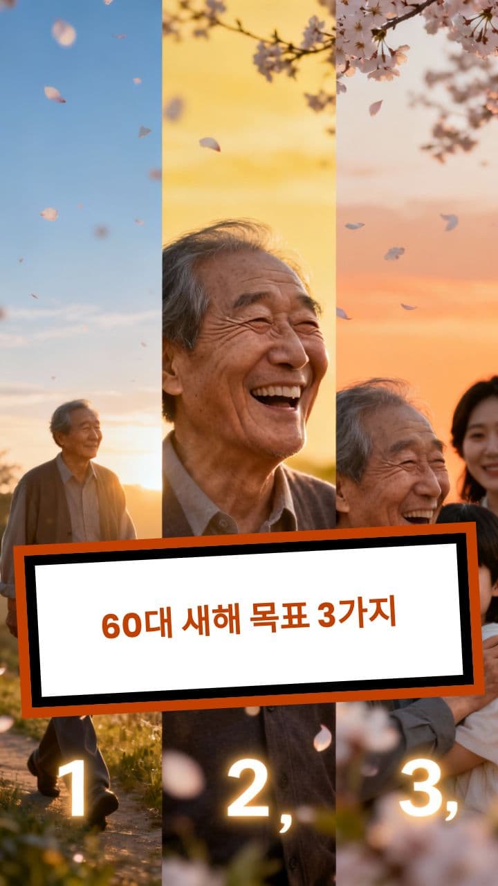 60대 새해 목표 3가지