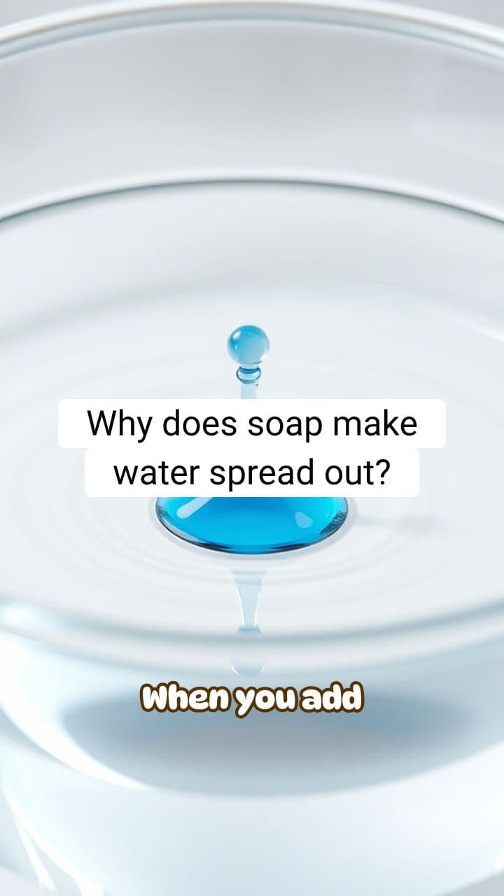 Why Does Soap Make Water Spread Out? (Surface Tension Drop) | RapidSmartFacts
