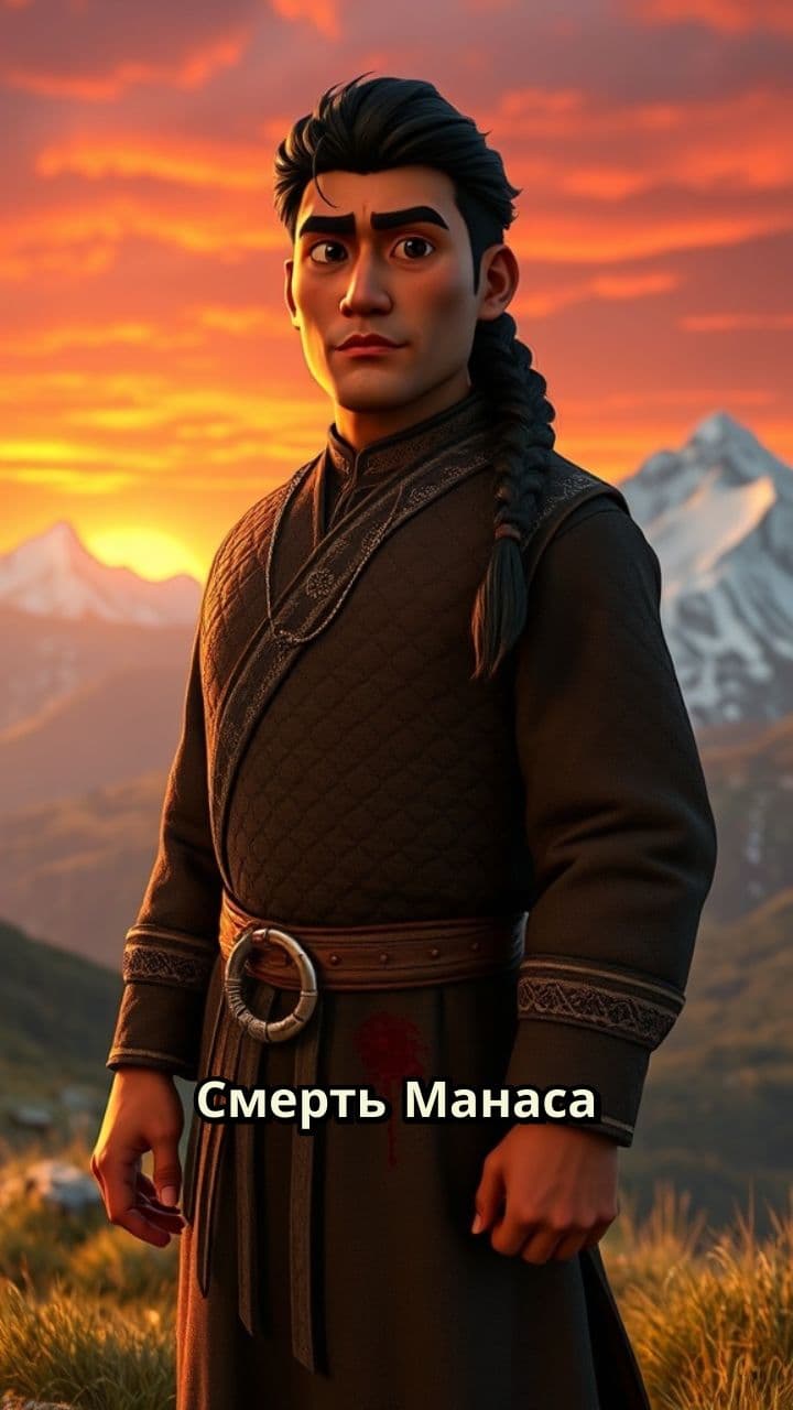 Смерть Манаса от ранения в спину