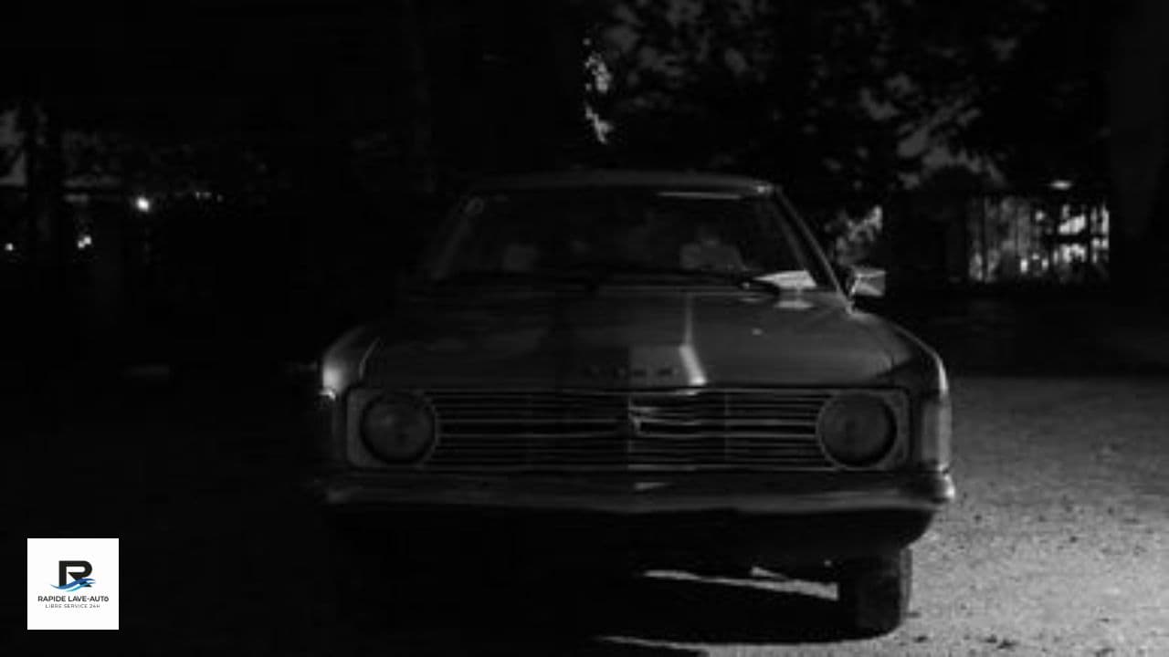 Éclat d'un lavage de voiture rétro