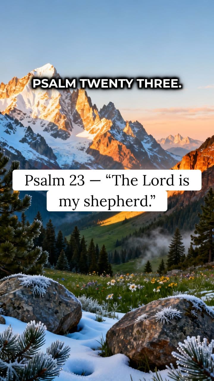 Psalm 23: The Lord Is My Shepherd