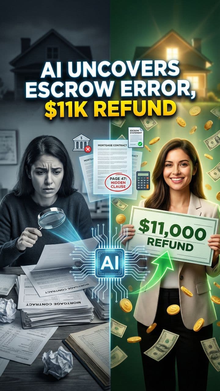 AI Uncovers Escrow Error, $11K Refund