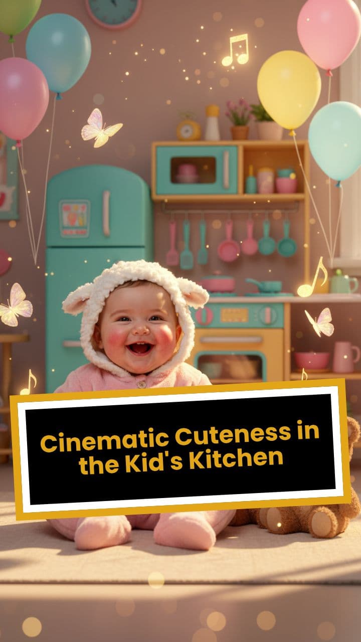 Cinematic Cuteness in the Kid's Kitchen