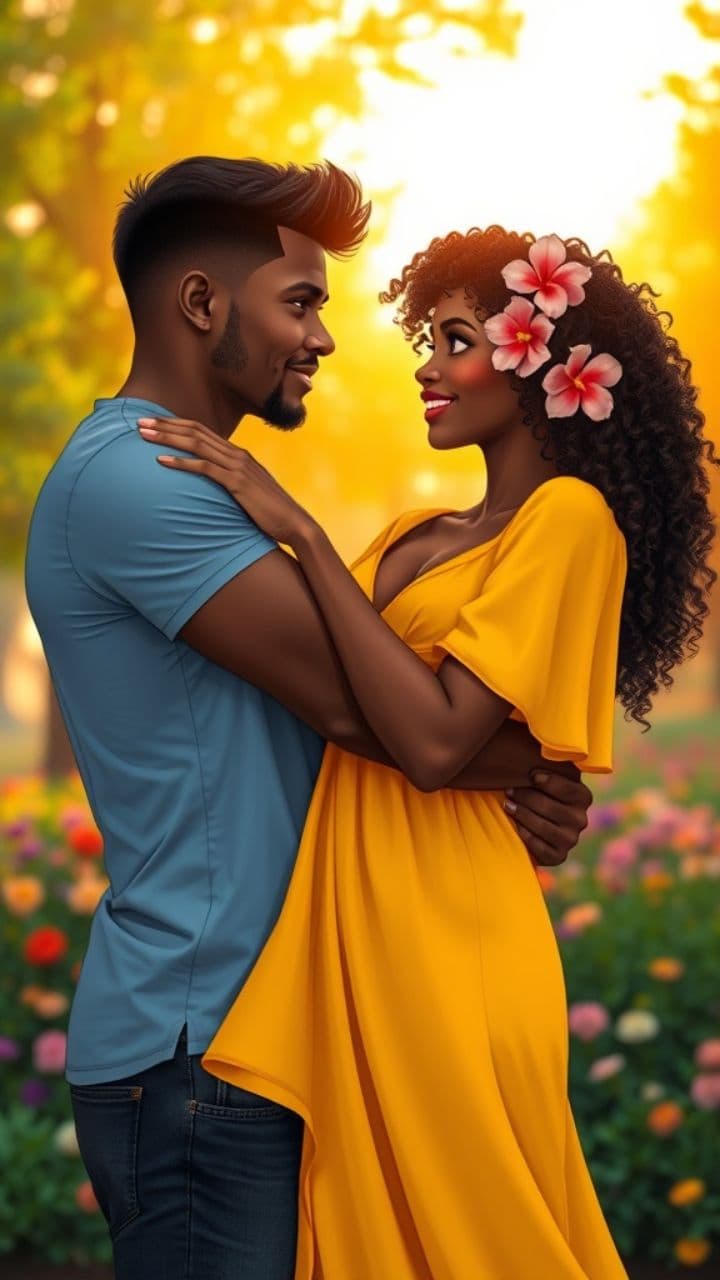 Amor entre piel morena