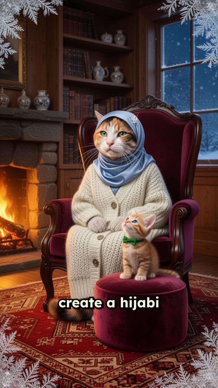 Hijabi Cat’s Fireside Storytime