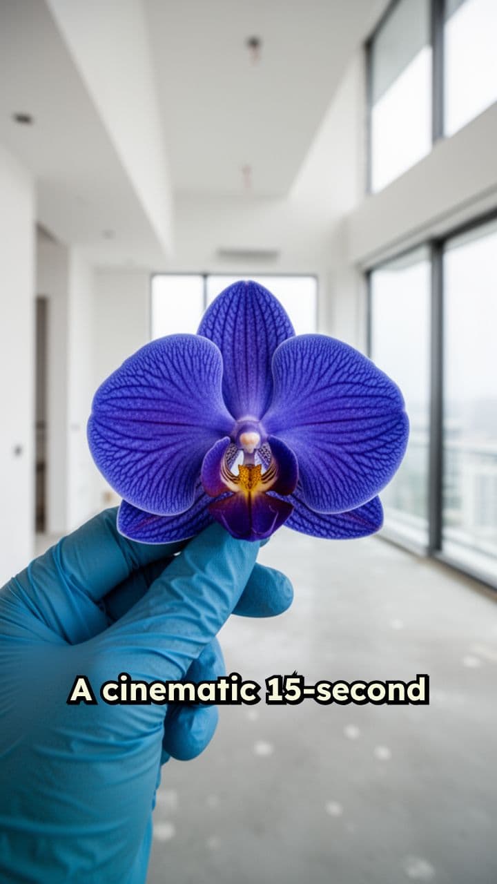 Royal Blue Orchid Epoxy Floor