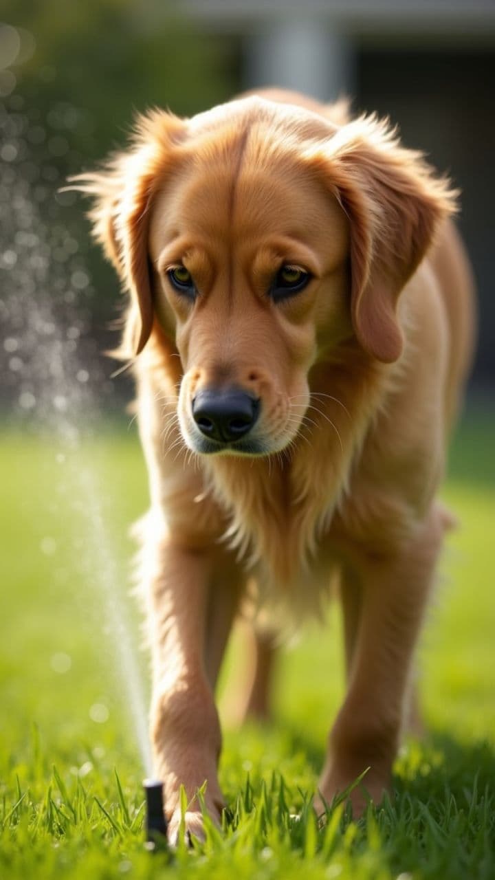 Sprinkler Dog Chaos