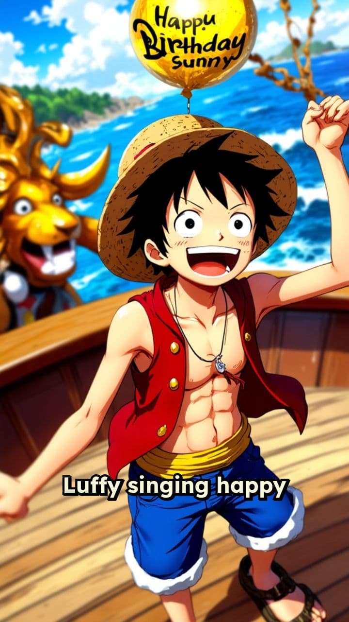 Luffy's Birthday Celebration on the Ship