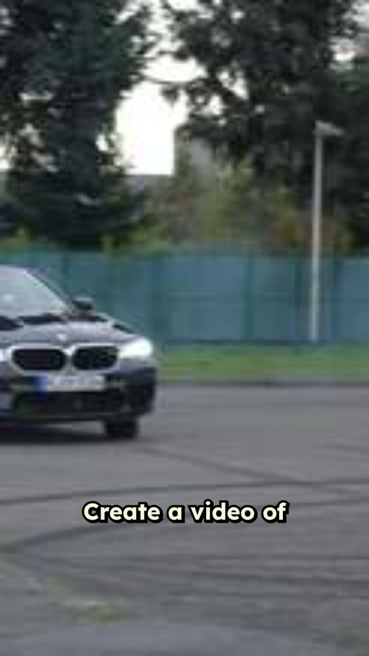 BMW Drifting at High Speed