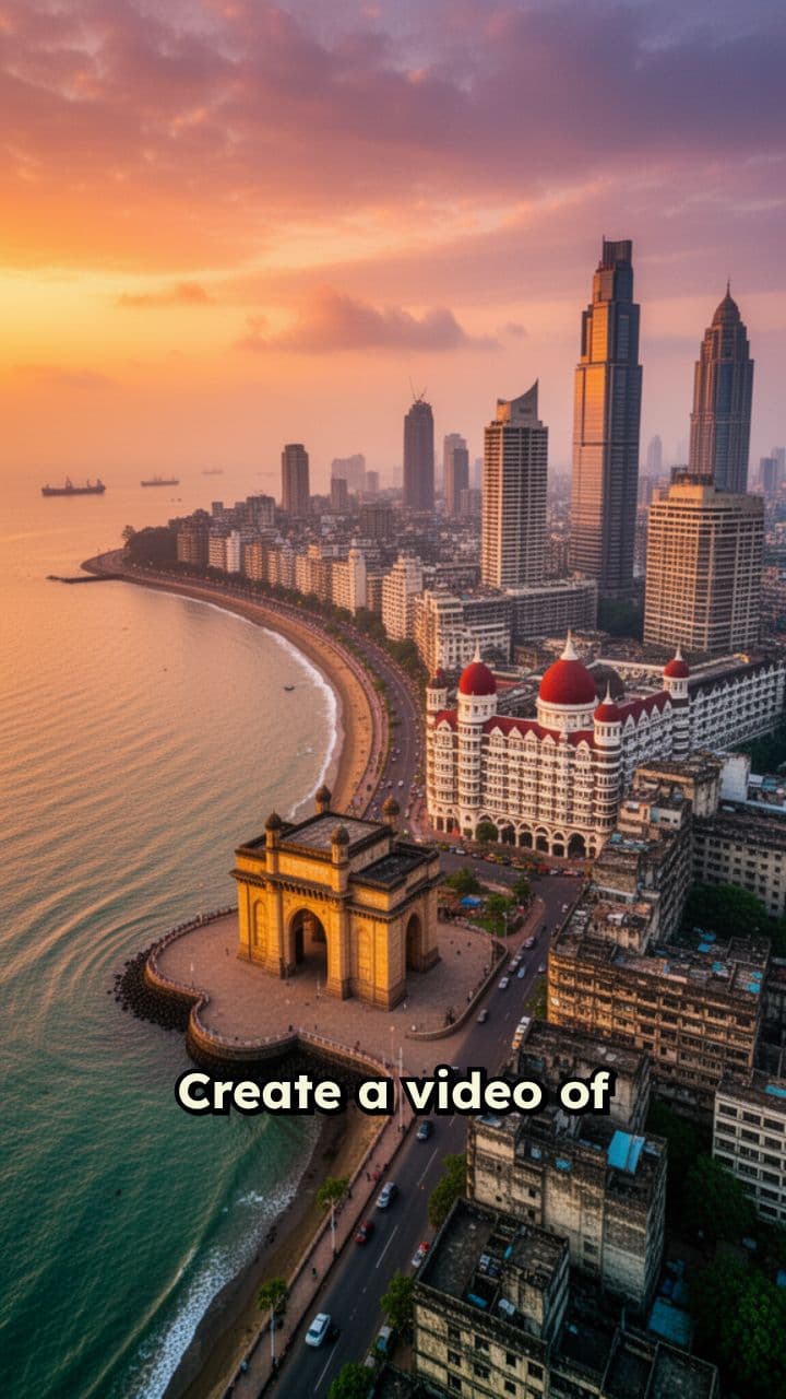 Mumbai Skyline Drone Video