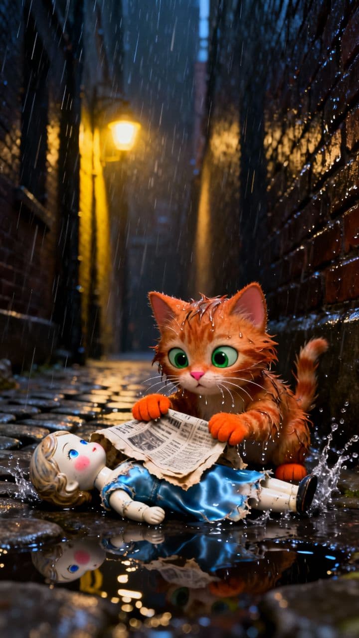 The Nanny Kitten's Cold Night