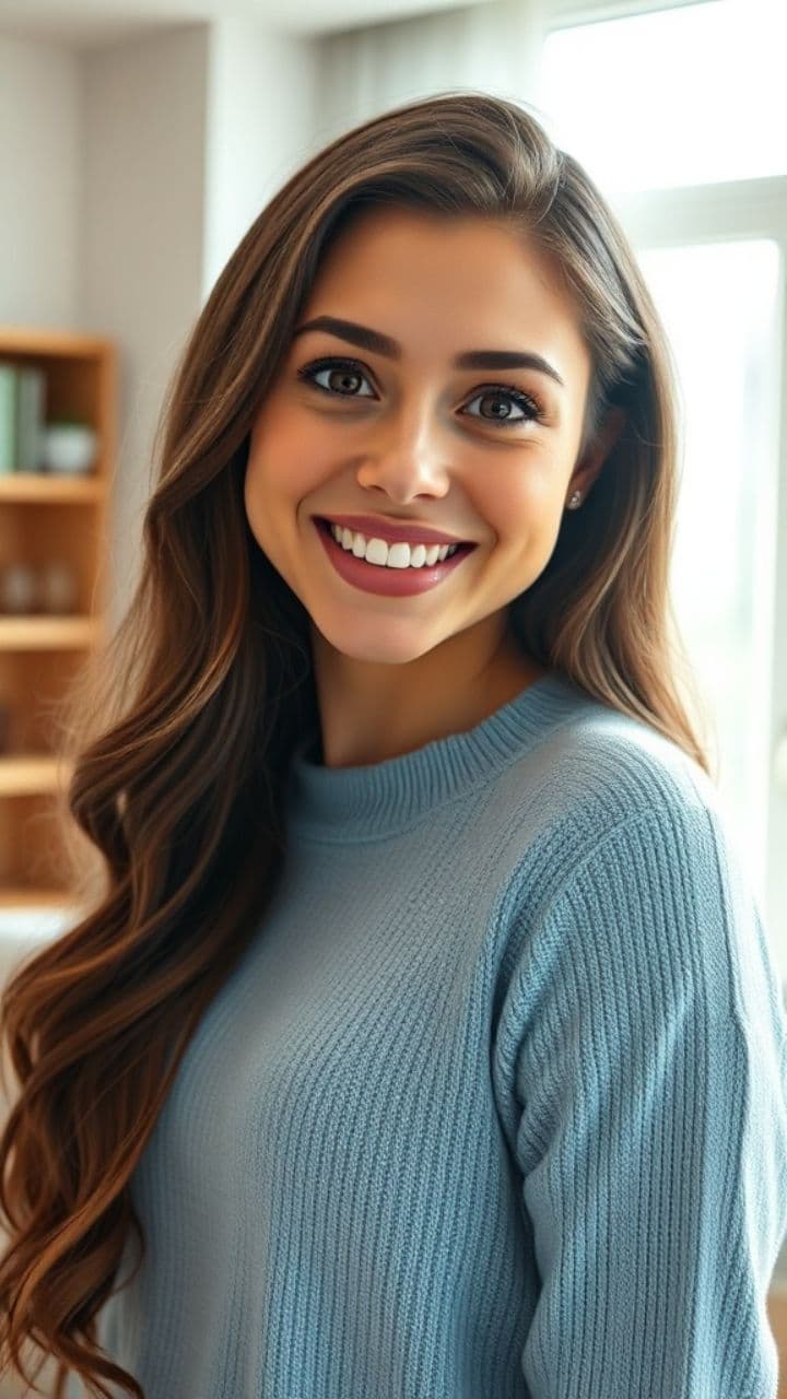 Худая красивая девушка Милана