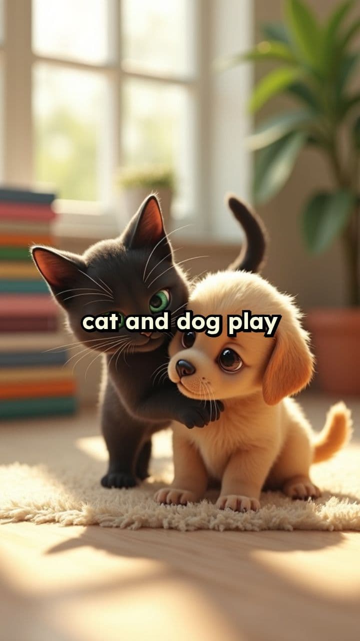 Playful Pets: Cat and Dog Fun