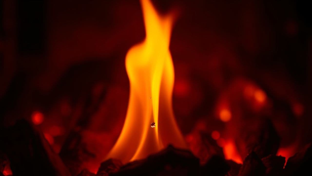 Daytime Forest Bonfire Ambience