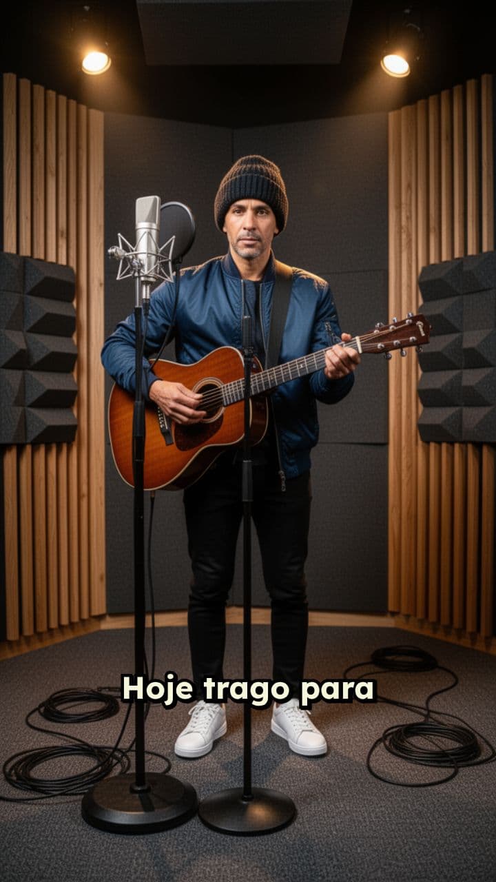 Sessão Acústica no Estúdio