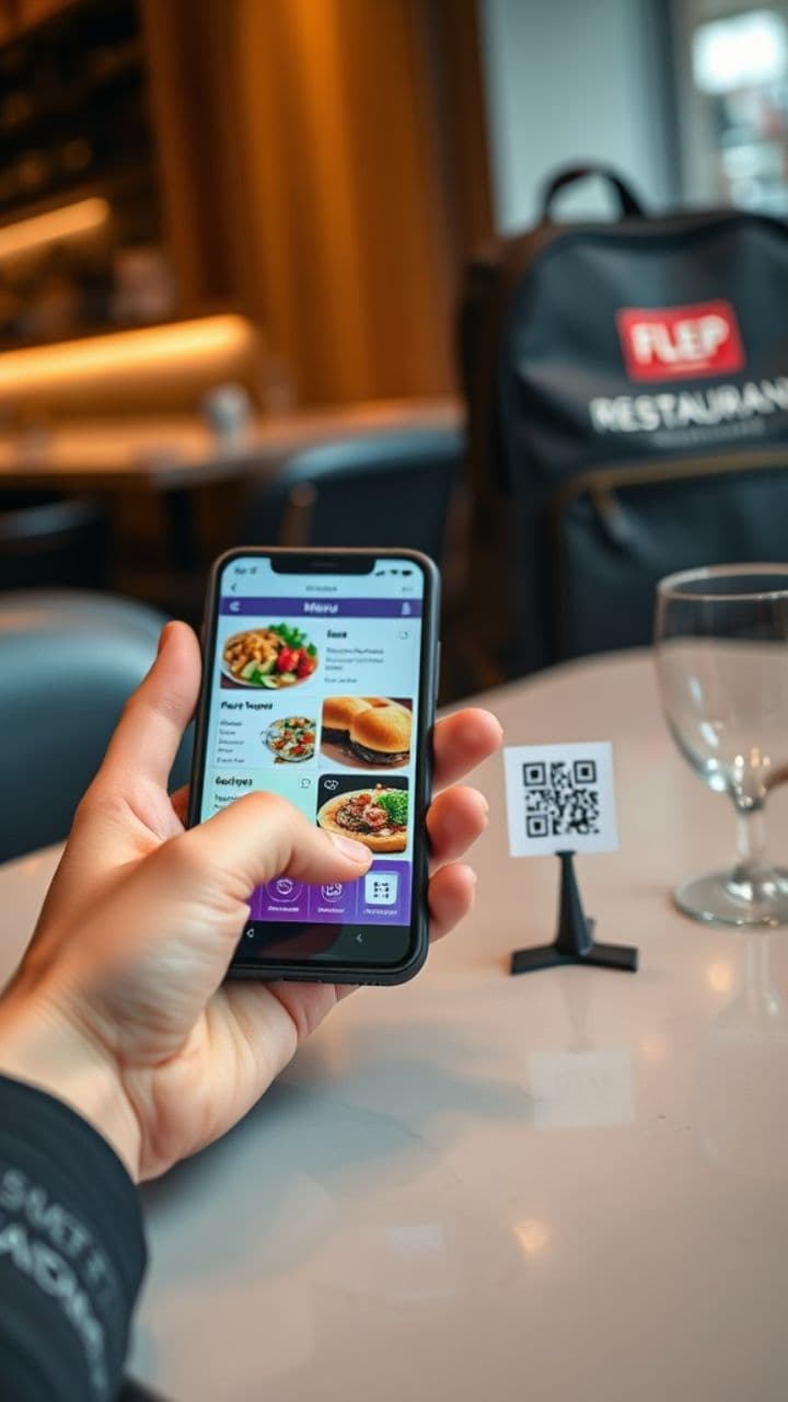 Menús digitales en restaurantes modernos