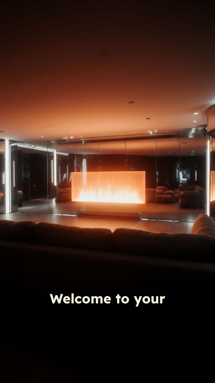Futuristic Fireplace Ambience