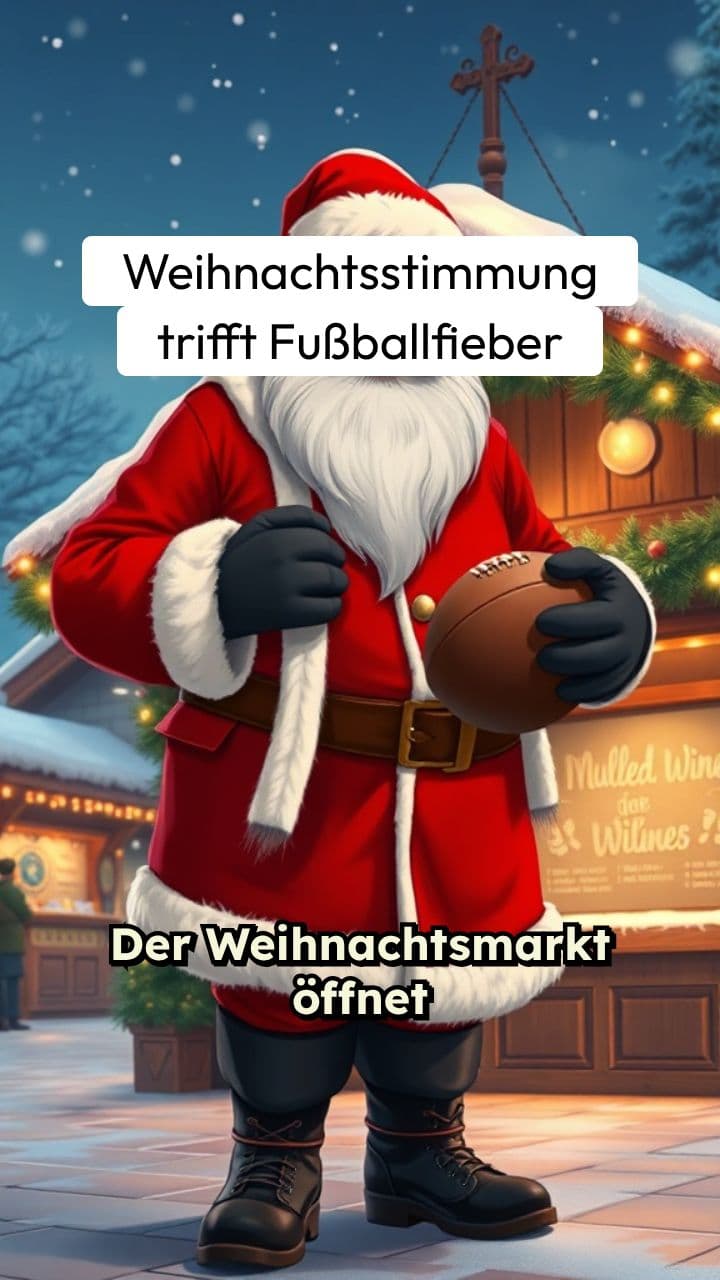 Weihnachtliche Fußballstimmung