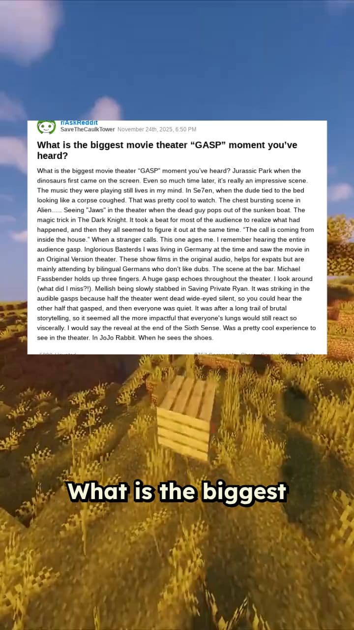 Memorable Movie Theater Gasp Moments