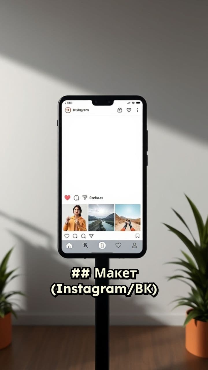 Макет для Instagram и ВК