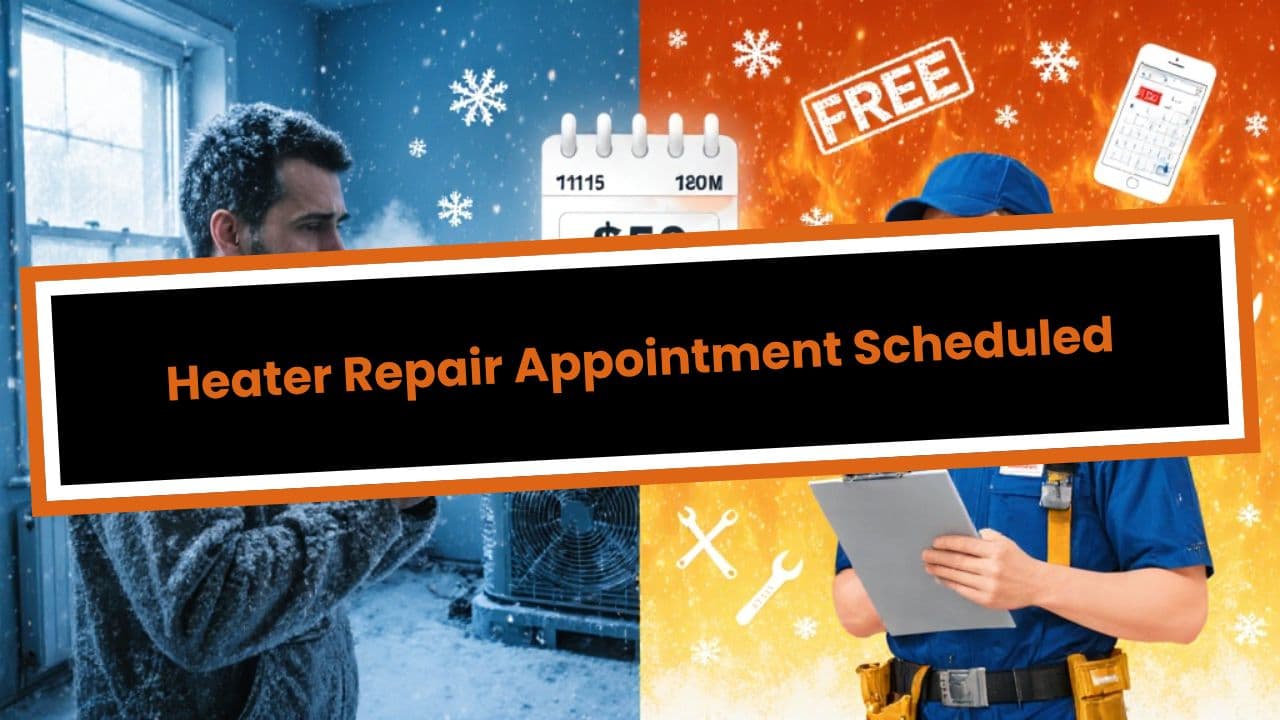 Heater Repair Appointment Scheduled