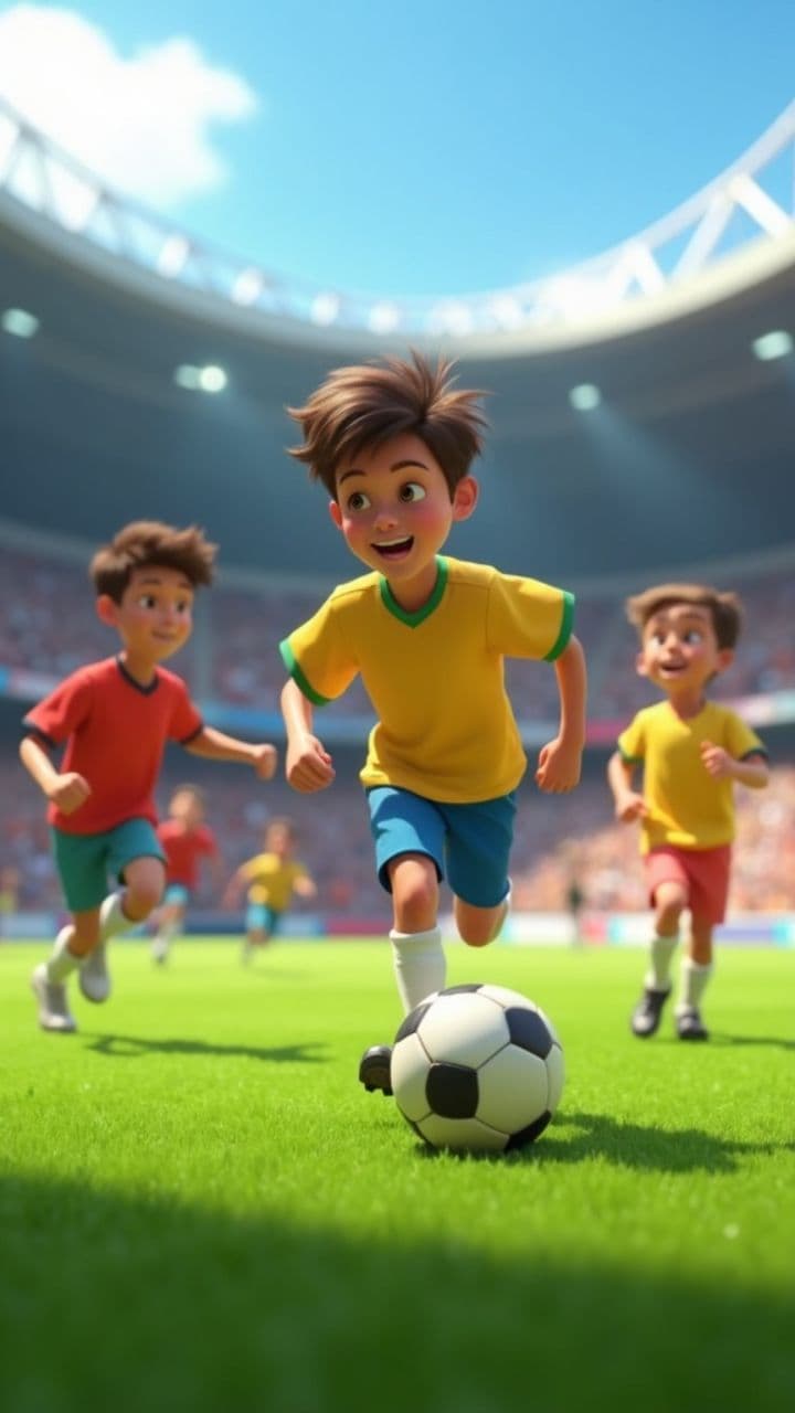 Partita di calcio tra ragazzi 15enni