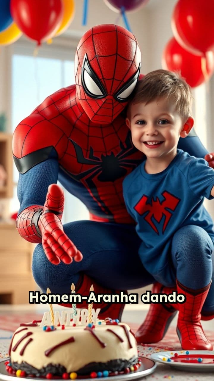 Homem-Aranha celebra 3 anos de Anthony