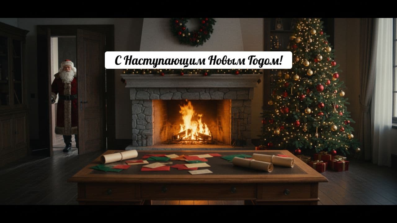 Новогоднее поздравление от Деда Мороза