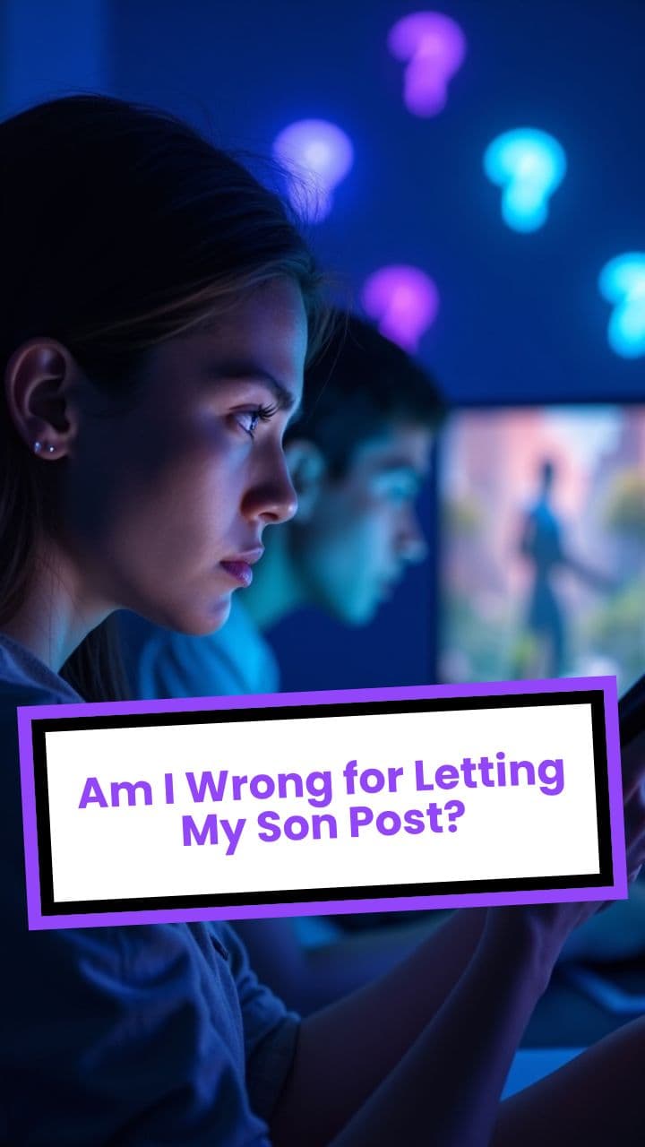 Am I Wrong for Letting My Son Post?