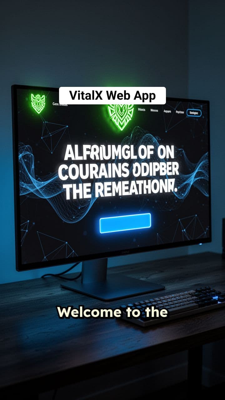 VitalX: High-Performance Web App Showcase