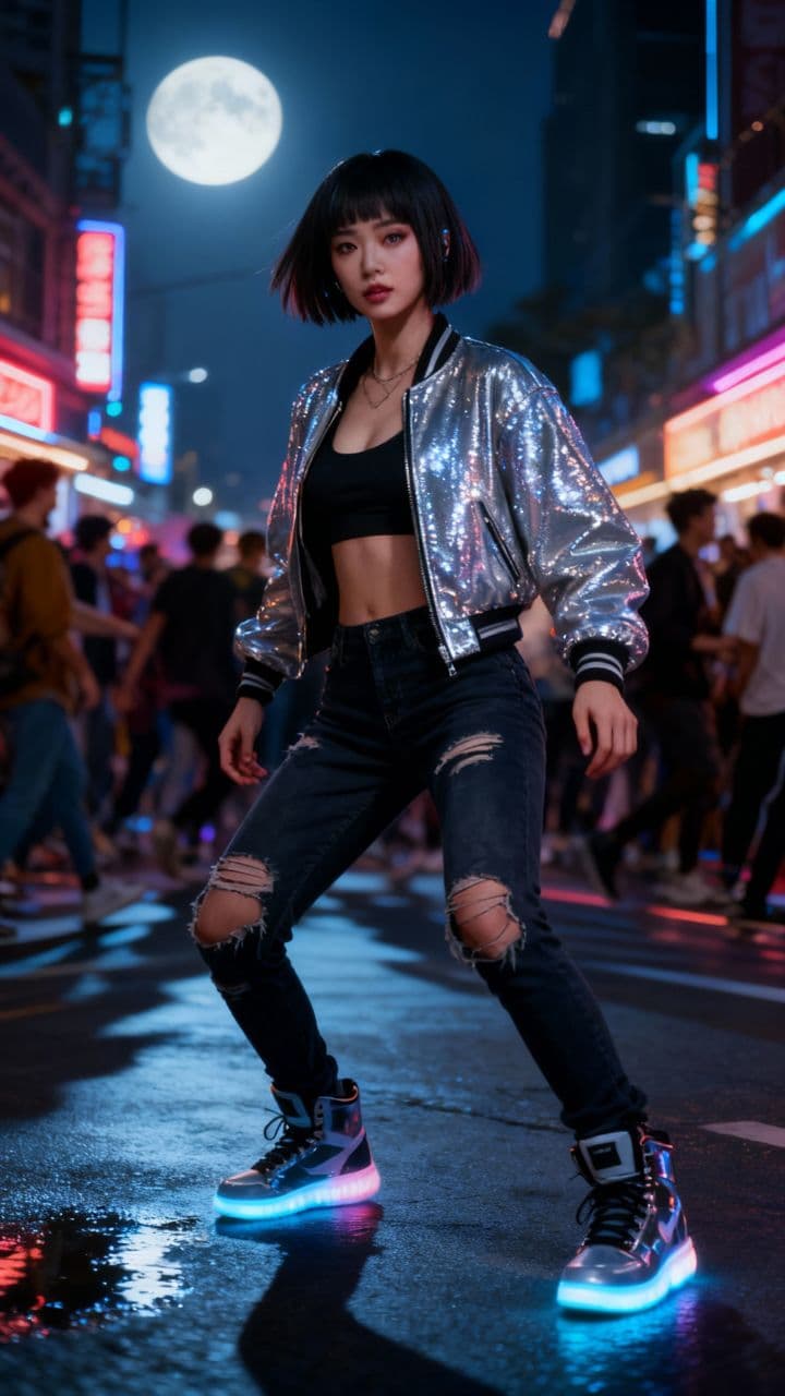 Moonlit Hip Hop Solo Dance