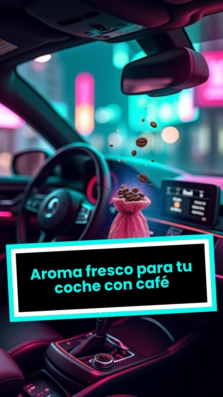 Aroma fresco para tu coche con café