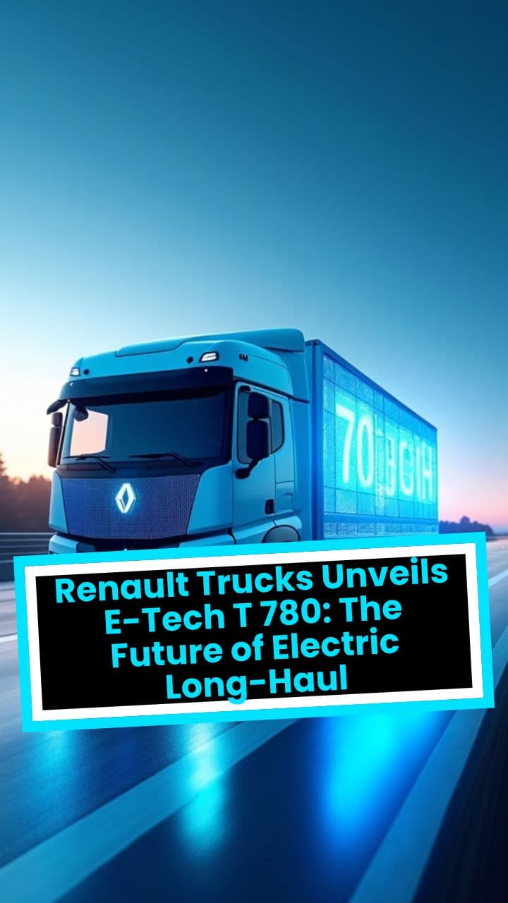 Renault Trucks Unveils E-Tech T 780: The Future of Electric Long-Haul