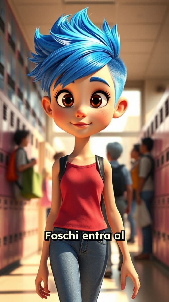 Foschi: l'ingresso trionfale al liceo