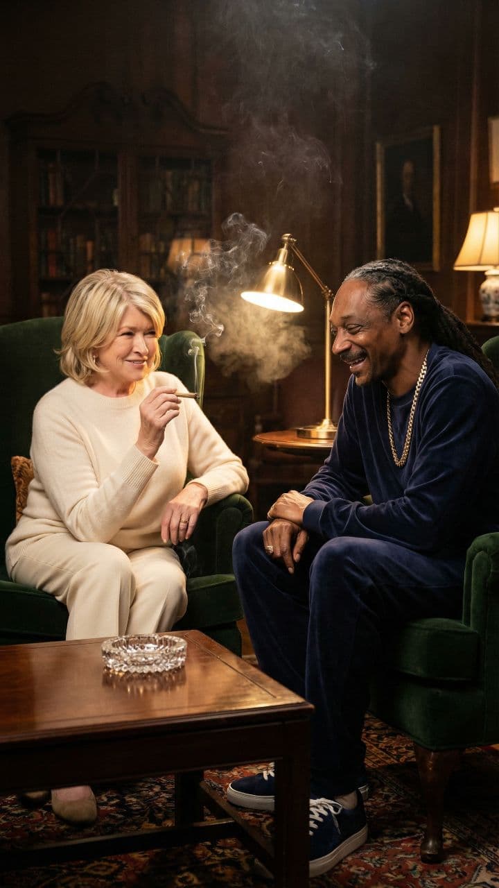 Peaceful Smoke and Shared Laughter