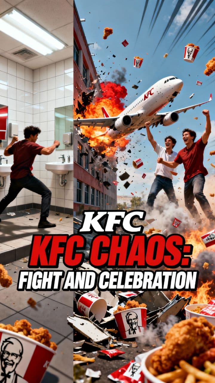 KFC Chaos: Fight and Celebration