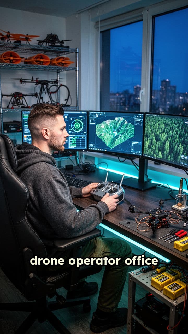 Drone Operator Office Setup