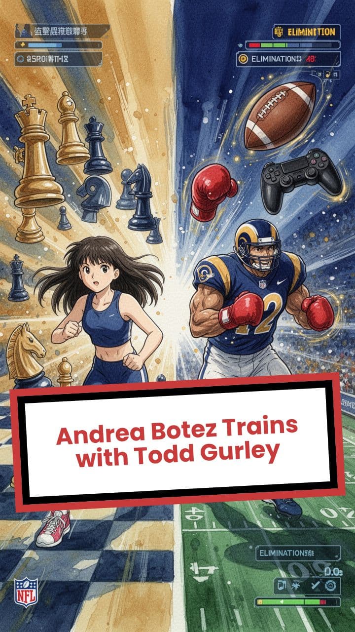 Andrea Botez Trains with Todd Gurley