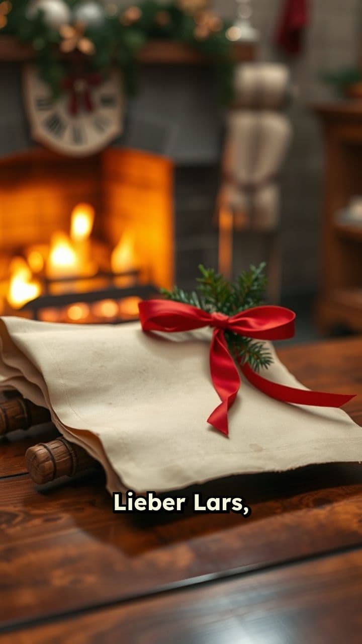 Der Nikolaus schreibt an Lars und Ben