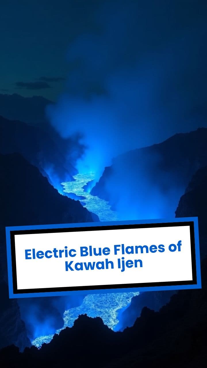 Electric Blue Flames of Kawah Ijen