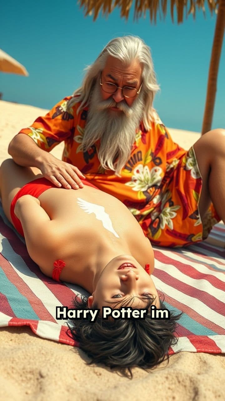 Harry Potter's Beach Day with Dumbledore