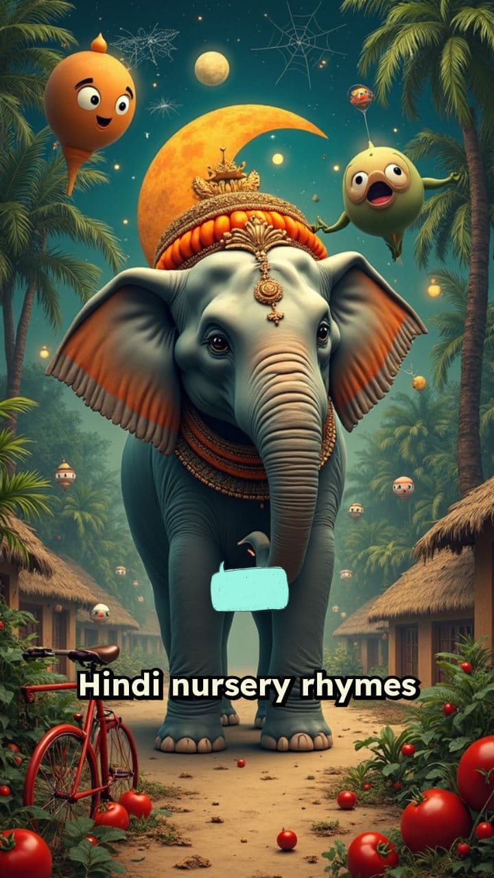 Chaotic Hindi Nursery Rhyme Universe