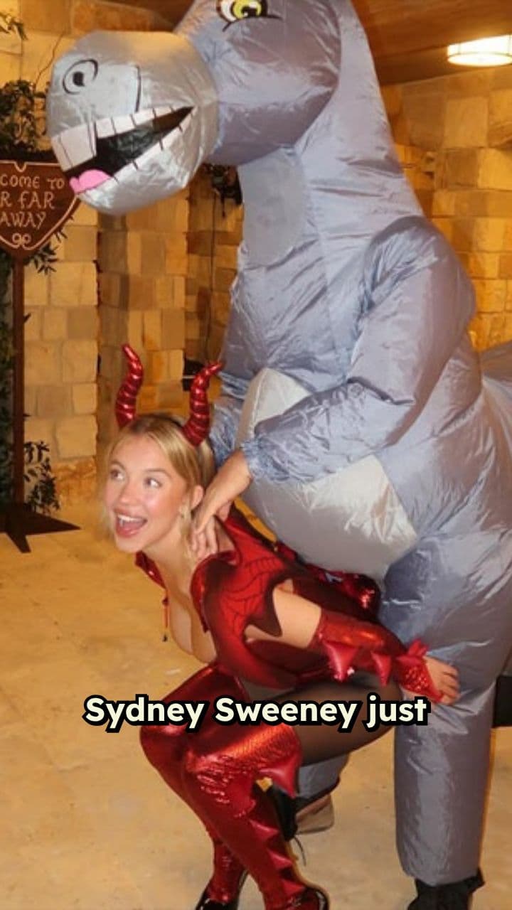 Sydney Sweeney Rocks Shrek Dragon Costume