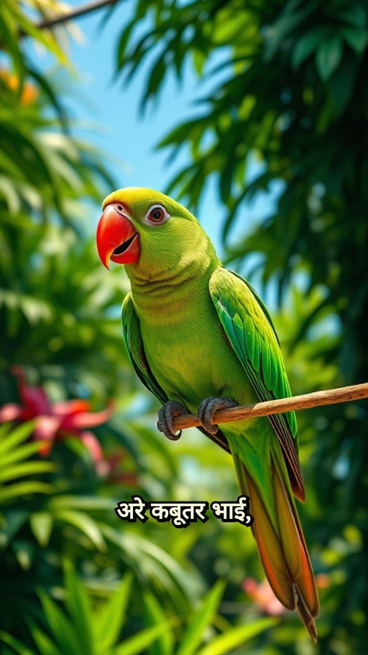 तोता और कबूतर की कहानी