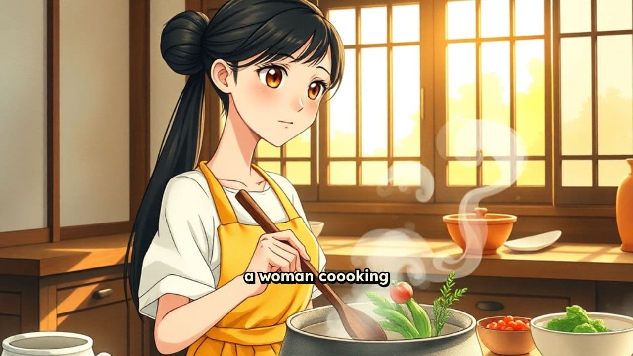 Cooking in a Japanese Kitchen