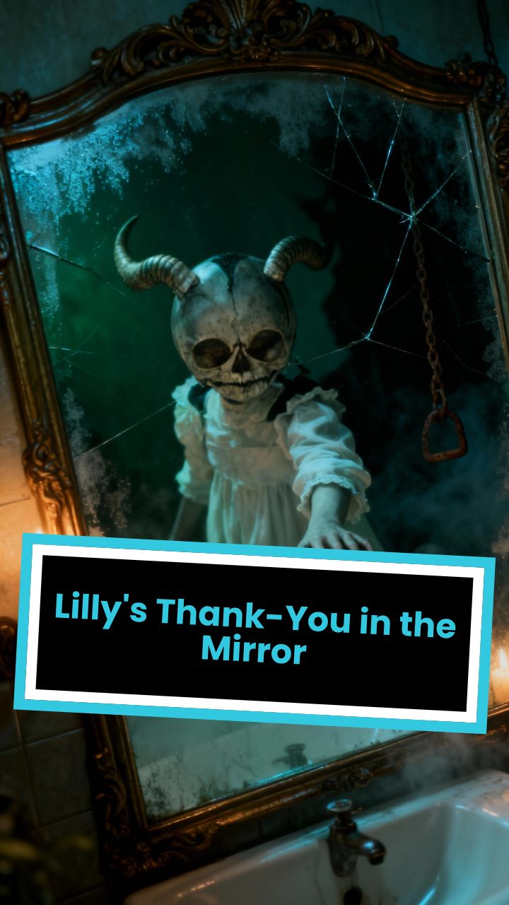 Lilly's Thank-You in the Mirror