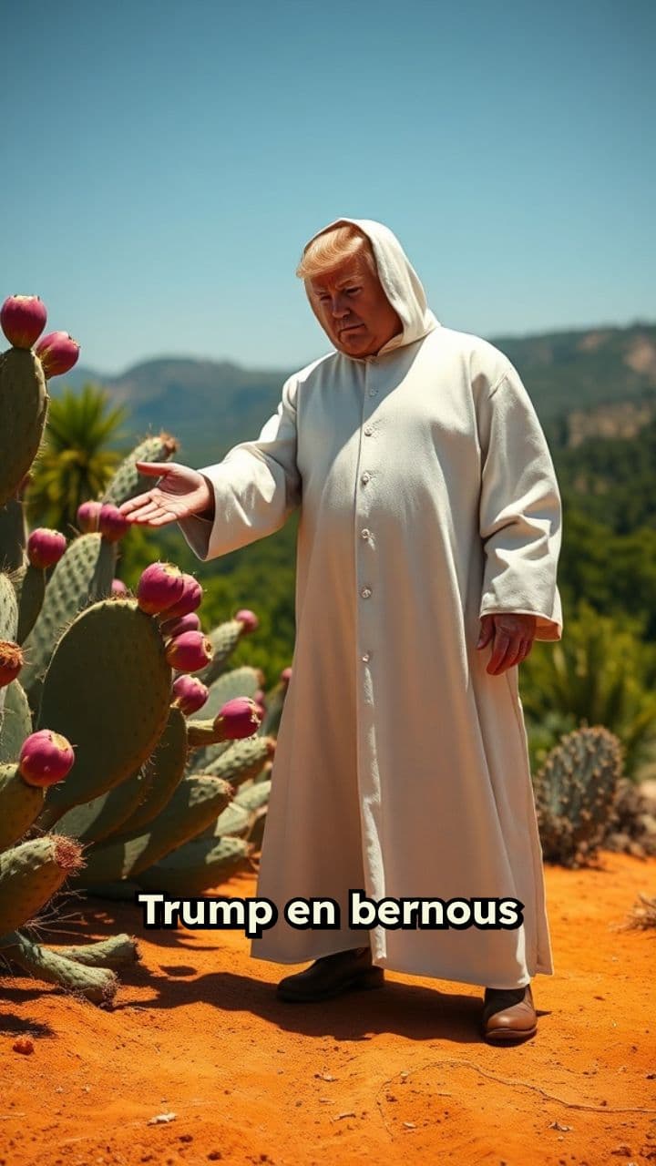 Trump piégé par un cactus