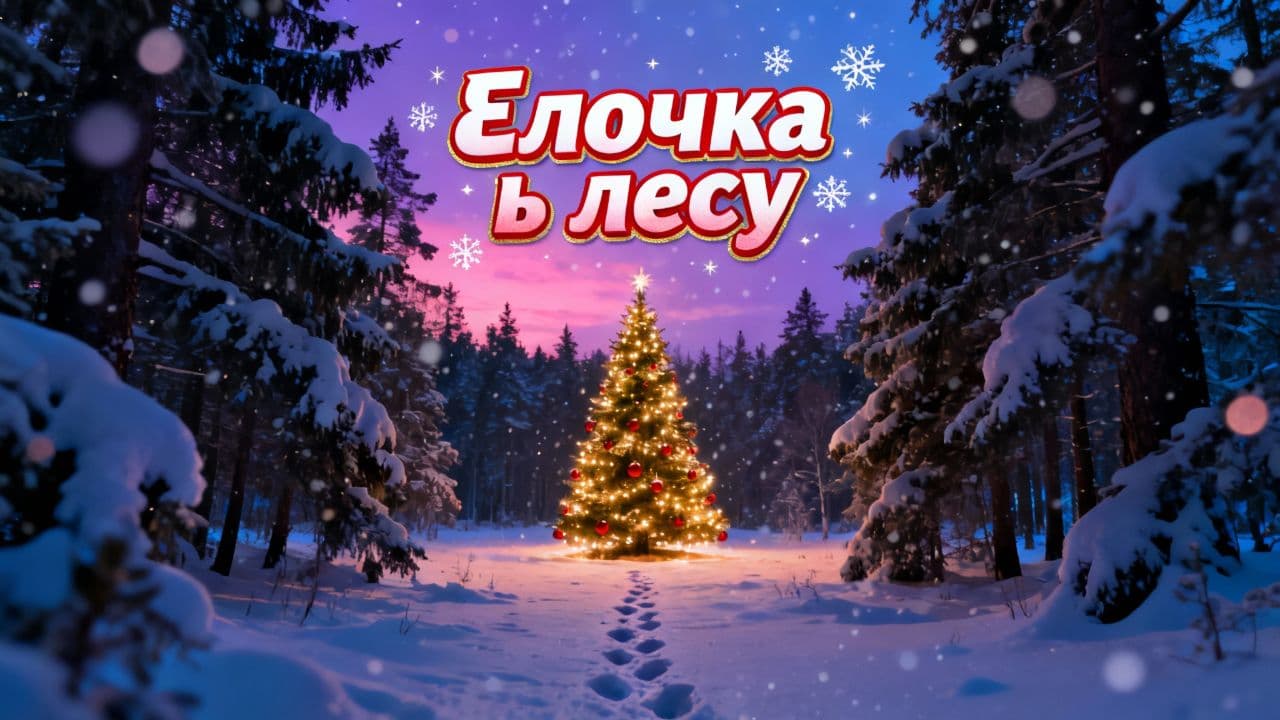 Елочка в лесу